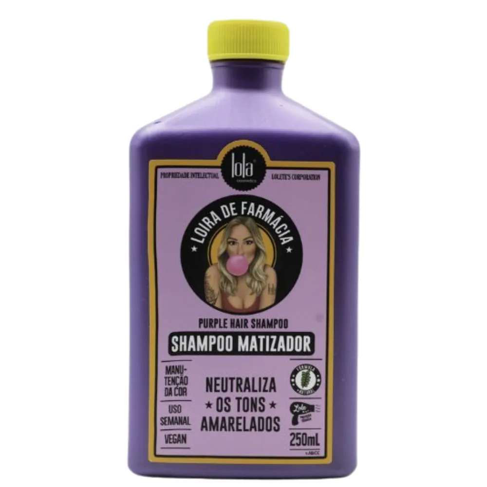 Lola Cosmetics Loira De Farmácia Shampoo Matizador 250ml - Imagen 1